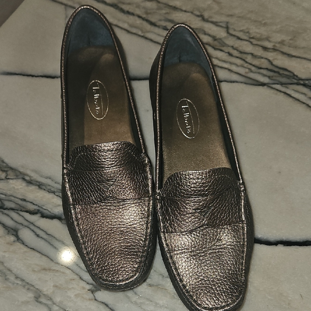 Talbots Metallic COPPER Loafers